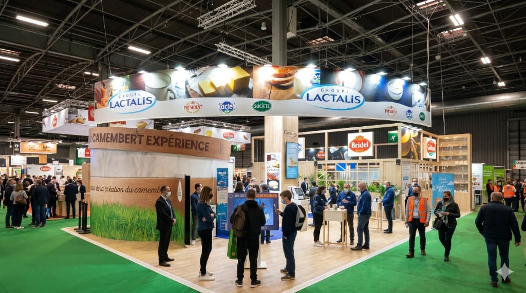 Stand Groupe Lactalis au Salon International de l'Agriculture